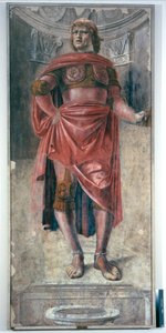 İki Elli Kılıçlı Adam, ac.1486 (tuval üzerine monte edilmiş müstakil fresk)