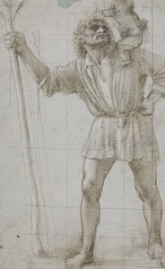 Bebek İsa ile Aziz Christopher by Donato Bramante