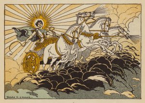 Phaethon, Yunan mitolojisinin tanrısı (renkli taş)