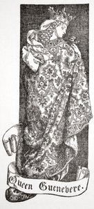 "Kraliçe Guenevere", 1905. by Dora Curtis
