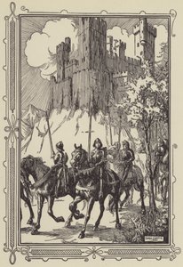 Sör Galahad Manastırda by Dora Curtis