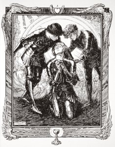 'Sonra Sir Galahad'a gittiler', 1905. by Dora Curtis