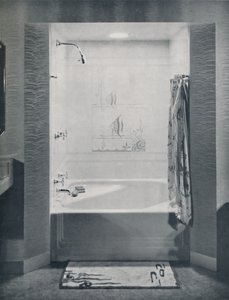 Yeni dört ayak kare Neo-Açılı Banyo, 1935 by Drix Duryea