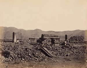 Mitla, Meksika'daki İkinci Saray, Şubat 1860. by Désiré Charnay