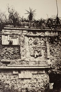 Uxmal, Hint Bas Rölyefi, Rahibe Sarayı Uxmal, Hint Bas Rölyefi, Rahibe Sarayı, 1860.