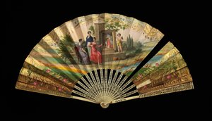 Fan, Fransızca, 1820-30.