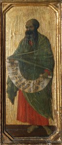Peygamber Malachi, Siena Katedrali'ndeki Duccio Altarpiece Maesta'nın predella'sından detay by Duccio di Buoninsegna
