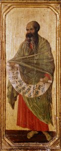 Duccio di Buoninsegna (1255-1318 / 9) 1308-1311 Ebat 42,5x16 cm Siena, Museo del Opera Metropolitana tarafından ahşap üzerine peygamber Malachie Detrempe by Duccio di Buoninsegna