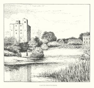 Castle Hedingham (lito) by Duncan Moul