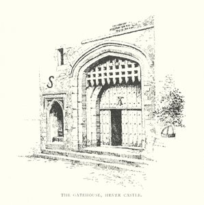The Gatehouse, Hever Kalesi (lito) by Duncan Moul