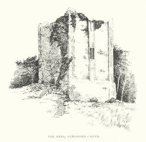 The Keep, Guildford Kalesi (lito) by Duncan Moul