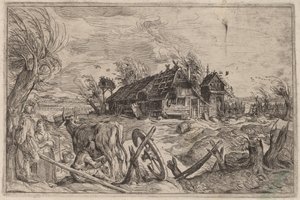 Çiftlik Evi ile Manzara by Dutch 17th Century, formerly Jacques de Gheyn II