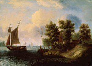 Bir Deniz Manzarası, 17. yüzyıl by Dutch Master