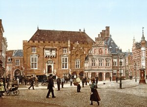 City Hall on the Grote Markt, Haarlem, Holland, pub.c. 1900 