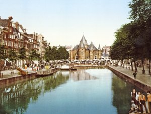 Yeni Pazar ve Borsa, Amsterdam, Hollanda pub.c. 1900
