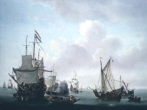 Bir Nakliye Sahnesi by Dutch School