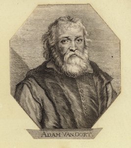 Adam Van Oort, Belçikalı bir sanatçı olan Adam van Noort olarak doğdu. Johann Georg Waldreich tarafından oyulmuş by Dutch School