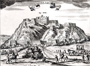 Bietala, Büyük Lama Kalesi, Lhassa Krallığı, Athanasius Kircher (1602-80) Amsterdam, 1670 (gravür) tarafından 