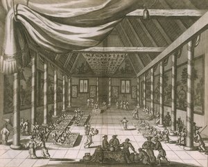 İmparatorluk Sarayı, Pekin, 1670 by Dutch School