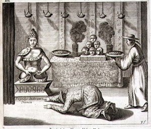 Athanasius Kircher (1601-80) 1667 (gravür) tarafından 