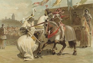 Jousting, 15. Yüzyıl by Dutch School