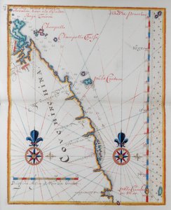 Cochin-Çin, Asya haritası. by Dutch School