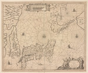 Japonya Haritası, Yeni ve Doğru Japonya Haritası by Dutch School