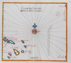 Cape Verde Adaları haritası. by Dutch School