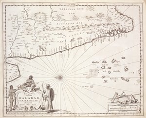 Malabar Sahili Haritası, Doğu Hint Adaları, 1672