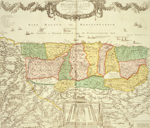 Kutsal Topraklar Haritası, pub. Jan Barend Elwe, Amsterdam, 1742