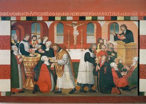 Martin Luther vaaz veriyor, Torslunde Kilisesi