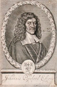 Frederick Hendrick van Hove (c.1628-98) tarafından oyulmuş John Playford (1623-86) portresi (gravür) by Dutch School