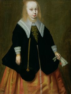 Genç bir kızın portresi, Friesland Okulu, 1644