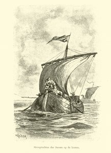 Sahilde Sakson baskınları by Dutch School