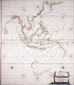 Deniz haritası Doğu Hindistan" by Dutch School
