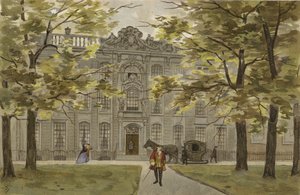 18. yüzyılın ortalarında önemli bir Hollanda konutu by Dutch School