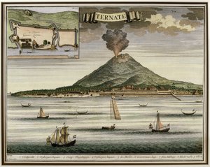 Ternate Adası, Moluccas, Endonezya, Oud Nieuw Oost-Indien