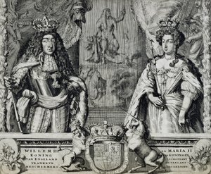 William III (1650-1702) ve Mary II (1662-94), c.1688-94 by Dutch School