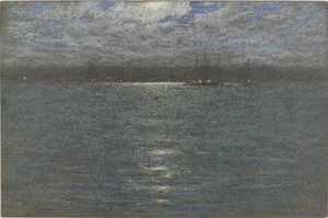 Gece: Bir Liman, 1894 (kahverengi kağıt üzerine pastel)