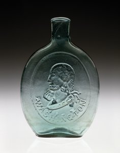 Figürlü Şişe, c. 1847 (kurşunsuz cam) by Dyottville Glass Works