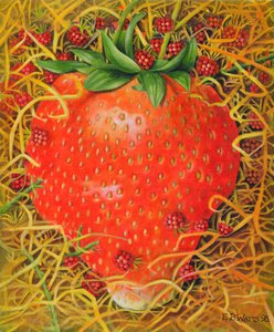Straw in Strawberry, 1998 (tuval üzerine akrilik)