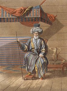 Tartar Elder, Jegor Skotnikoff (1782-1843) (litho) tarafından oyulmuş by E. (after) Karnejeff