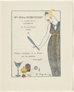 Gazette du Bon Ton, 1914 - No. 6, s. IX: Helena Rubinstein Reklamı (nesne üzerindeki başlık) by E. Ayres