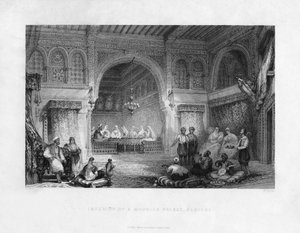 Bir Mağribi Sarayının İçi, Cezayir, Cezayir, 1839