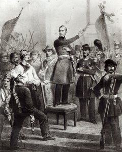 Alphonse de Lamartine at the Town Hall  by E. Charpentier