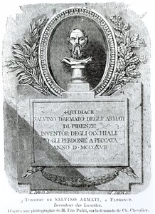 F. Simon tarafından oyulmuş Salvino Armati Mezarı (d.1317), Arthur Chevalier (1830-72) tarafından 