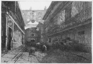 Green Dragon Inn, Bishopsgate, Londra Şehri, 1871 by E Edwards