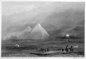 Piramitler, Giza, Mısır, 19. yüzyıl