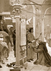 Saint Louis, 'Hutchinson's History of the Nations'dan bir çizim, 1915 by E. Fiorillo