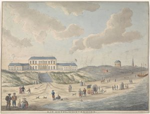 Scheveningen'deki Bad Hotel Scheveningen'deki Bat Hotel (nesne üzerindeki başlık) by E. Huygens
